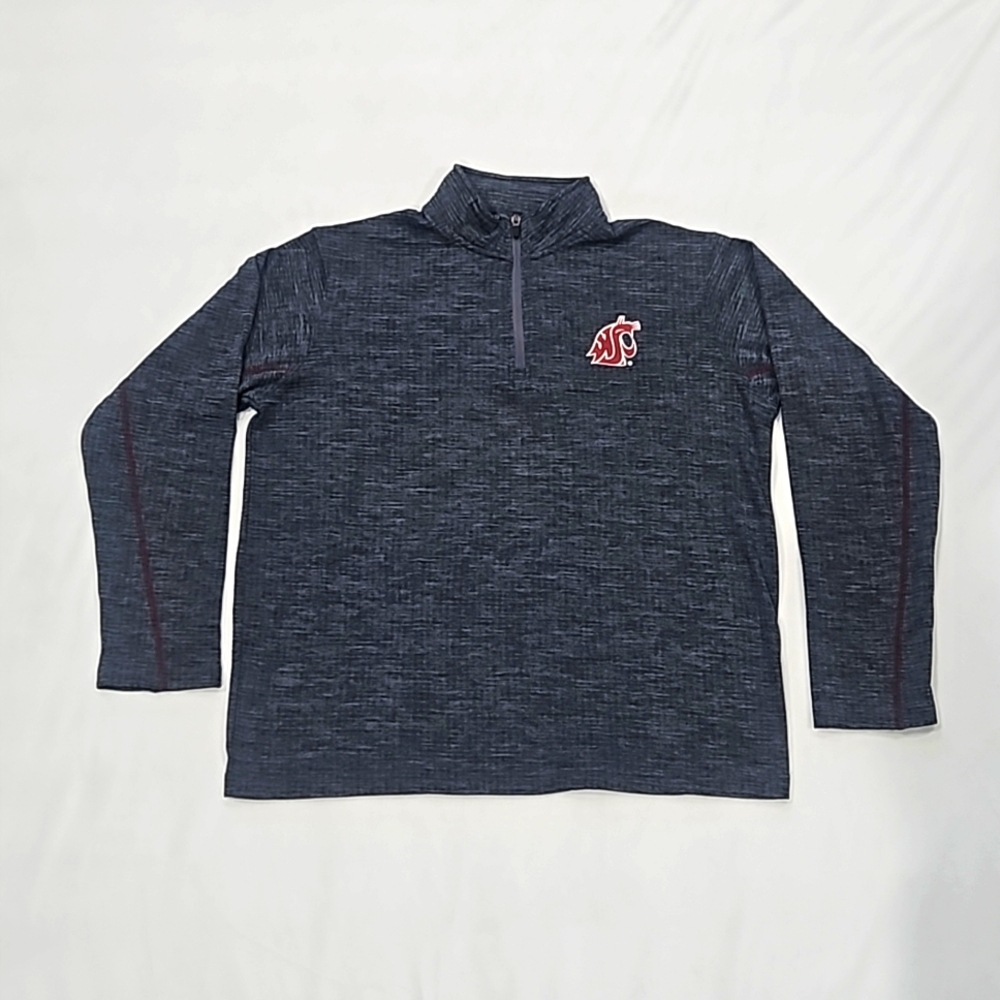 Rivalry Threads WSU Quarter Zip Pullover Shirt | size S